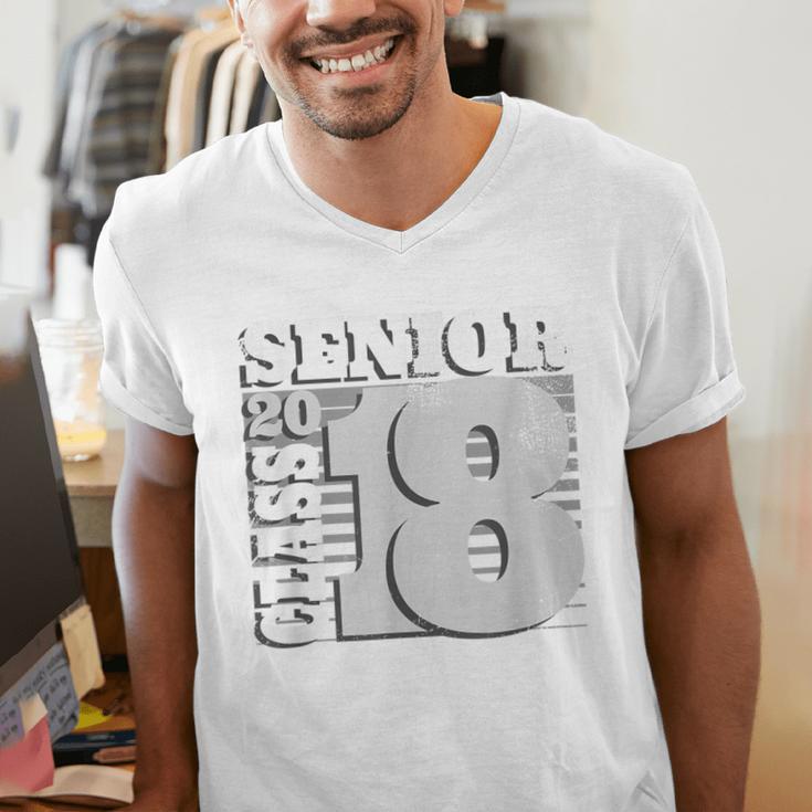 Senior Class Of 2018Shirt High School Graduation Men's V-Neck T-Shirt