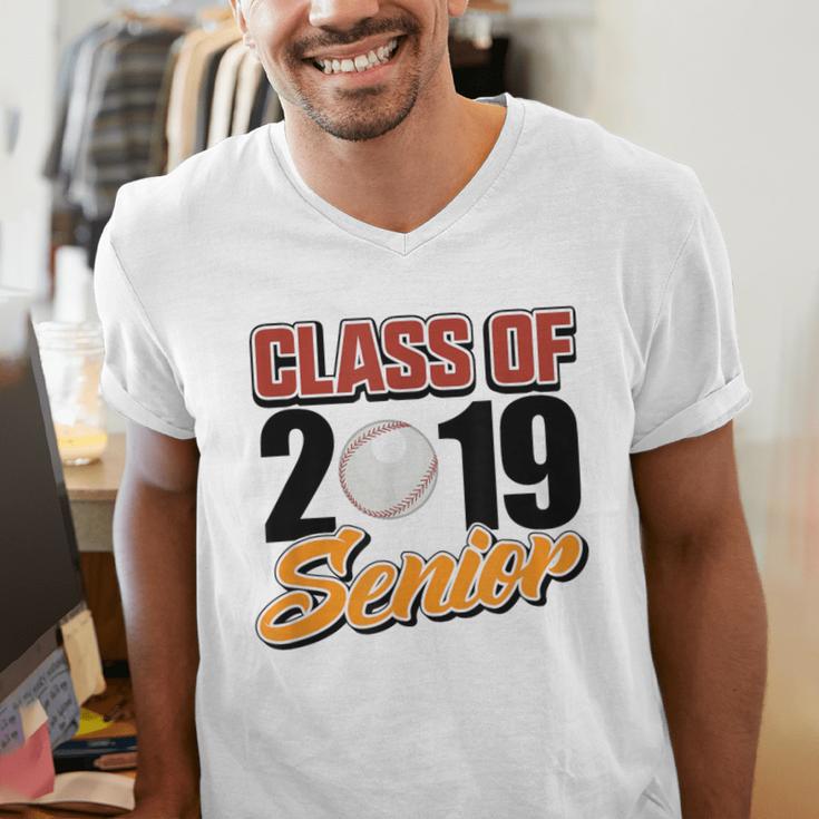 Senior Class Of 2019 Tshirt Graduation School Baseball Men's V-Neck T-Shirt
