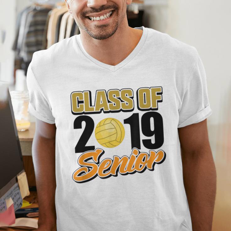Senior Class Of 2019 Tshirt Graduation School Volleyball Men's V-Neck T-Shirt