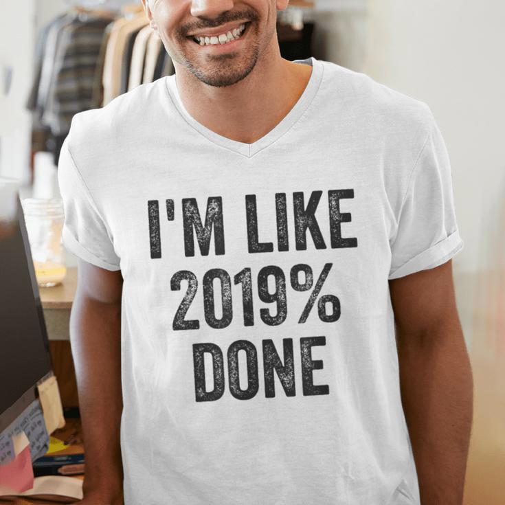 Senior Class 2019 Shirt High School College Graduation Men's V-Neck T-Shirt