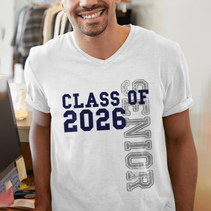Senior Class Of 2026 Graduation Year High School & College Men's V-Neck T-Shirt