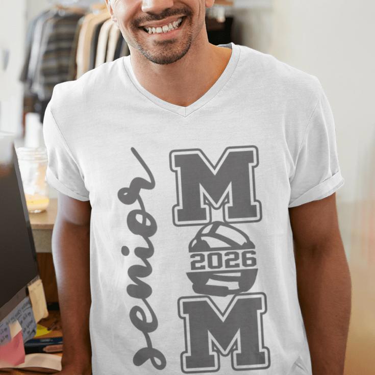 Senior Mom 2026 Wrestling Athlete Proud Parent Graduation Men's V-Neck T-Shirt