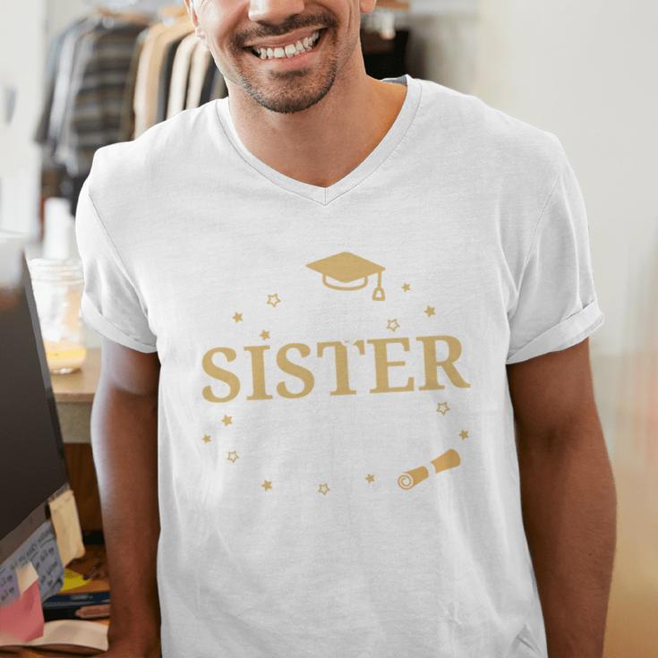 My Sister Did It Proud Class Senior Graduate Graduation Men's V-Neck T-Shirt