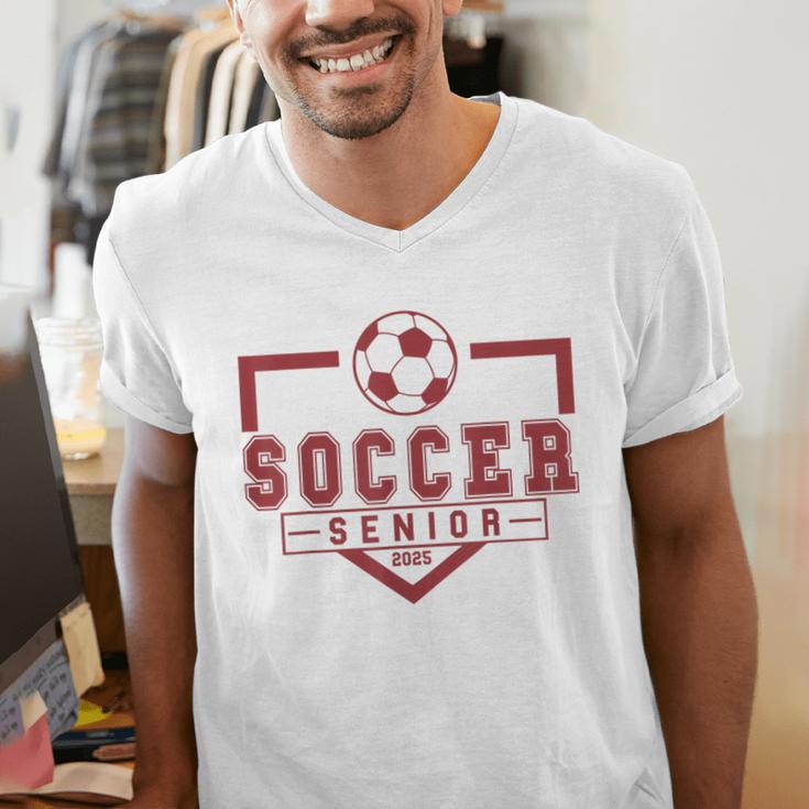 Soccer Senior Night Soccer Senior 2025 Graduation 33 Men's V-Neck T-Shirt
