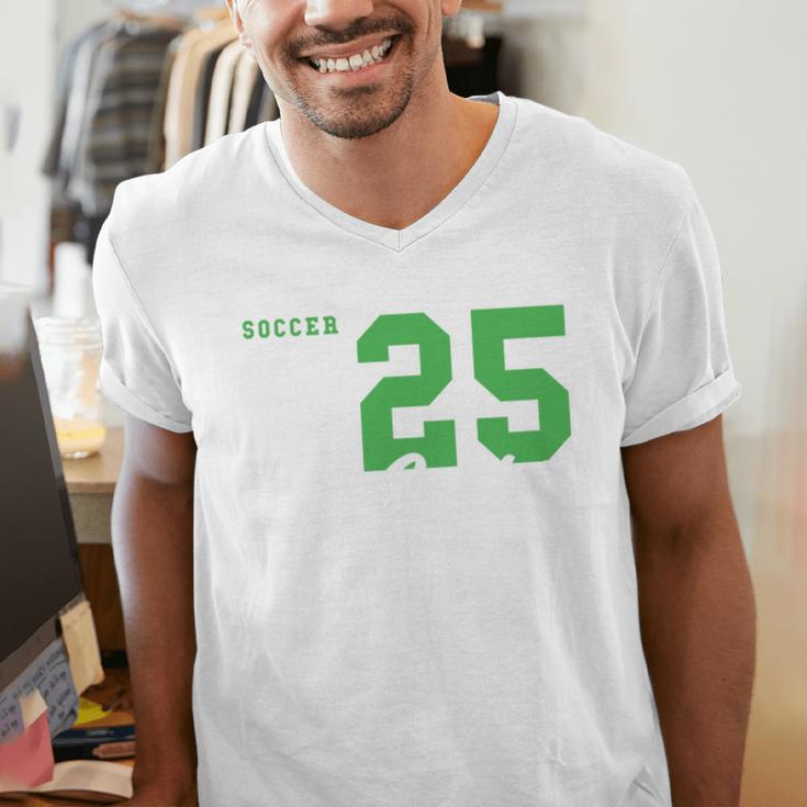 Soccer Senior Night Soccer Senior 2025 Graduation 44 Men's V-Neck T-Shirt
