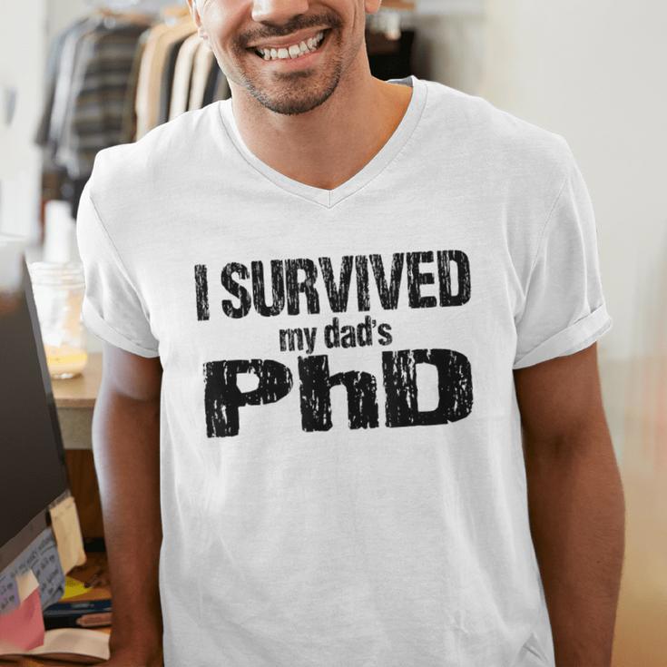 I Survived My Dad's PhD Graduation Men's V-Neck T-Shirt