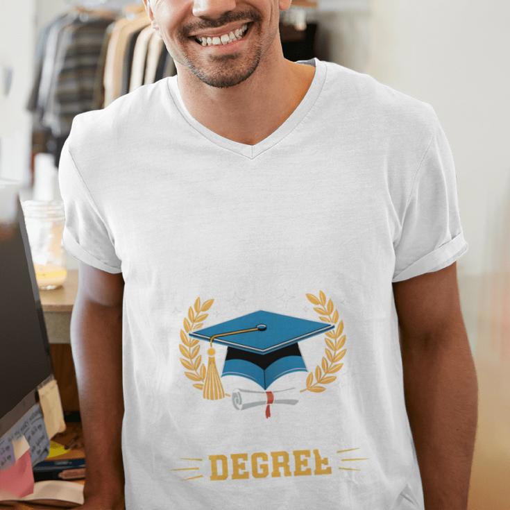 I Survived My Daughter's Teaching Degree Graduation Men's V-Neck T-Shirt