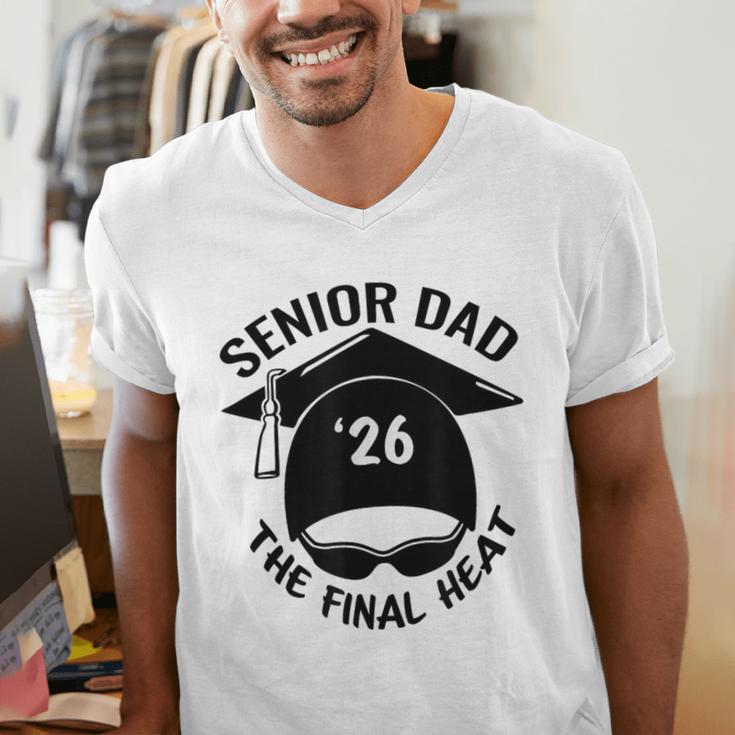 Swim Senior Dad 2026 The Final Heat Men's V-Neck T-Shirt