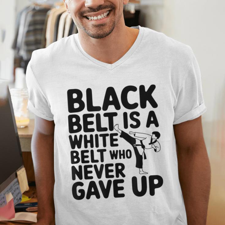 Taekwondo Belt Club Graduation Men's V-Neck T-Shirt