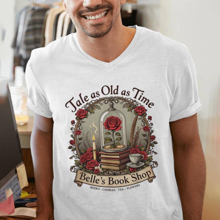Tale As Old As Time Belle's Book Shop Book Coffee Book Men's V-Neck T-Shirt