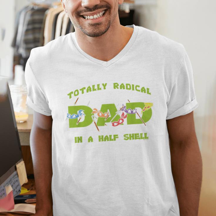 Teenage Mutant Ninja Turtles Dad Turtles Father's Day Men's V-Neck T-Shirt