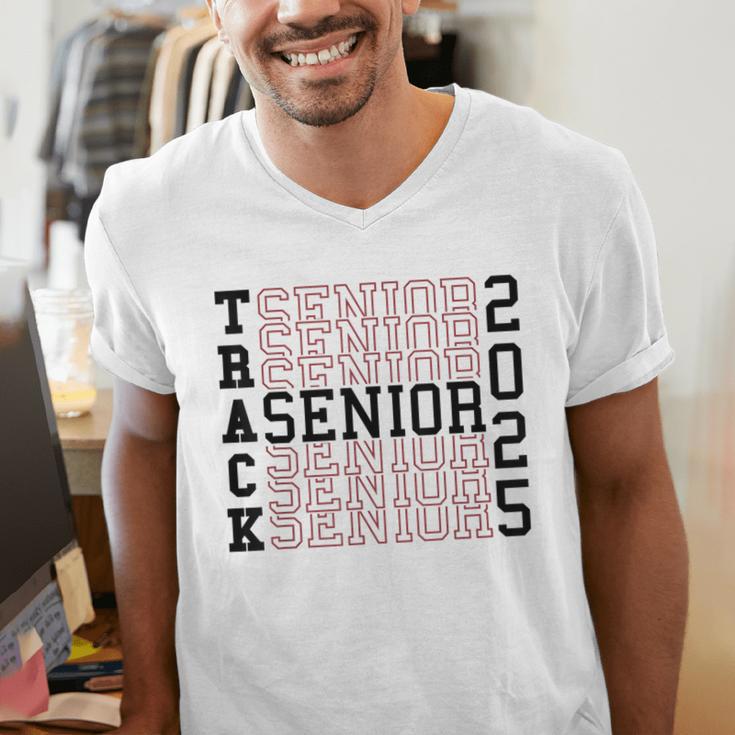 Track Senior Night Track Senior 2025 Graduation 60 Men's V-Neck T-Shirt