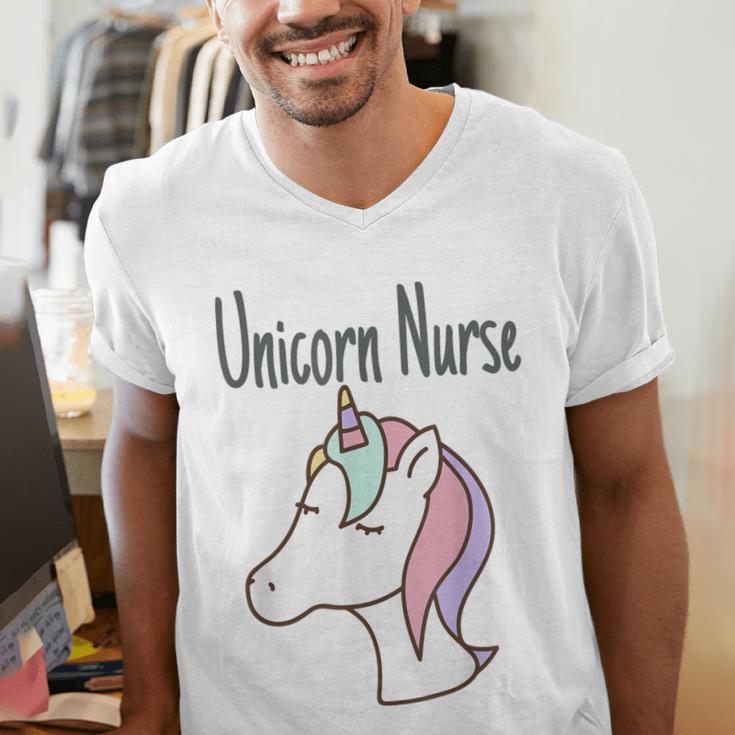 Unicorn RN GraduationShirt Nurse Shirts Men's V-Neck T-Shirt