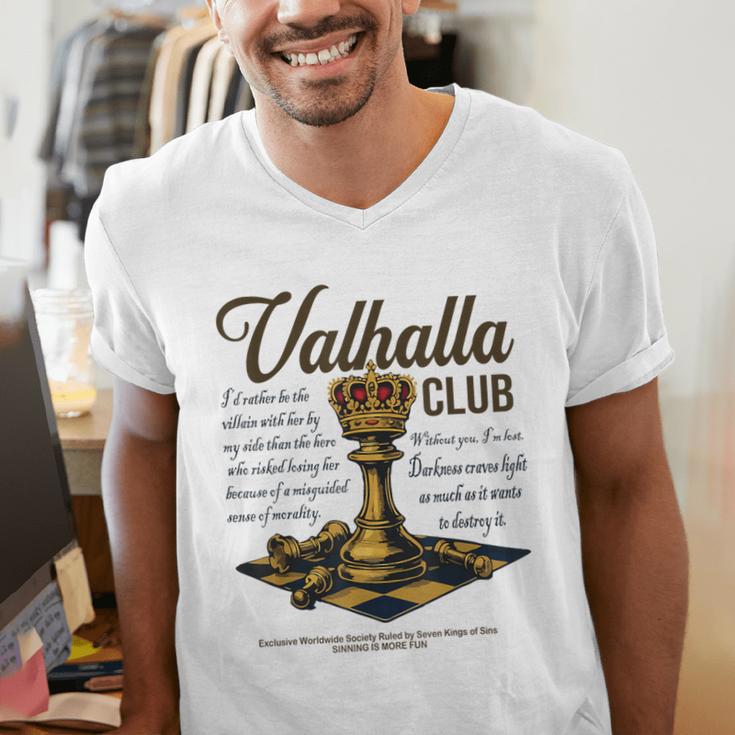 Valhalla Club Vintage Twisted Kings Sin Ana Book Love Alex Men's V-Neck T-Shirt Valhalla Club Vintage Twisted Kings Sin Ana Book Love Alex Men's V-Neck T-Shirt