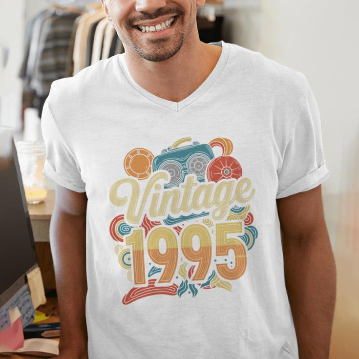 Vintage 1995 Retro Classic 90s Nostalgia Throwback Vibe Men's V-Neck T-Shirt