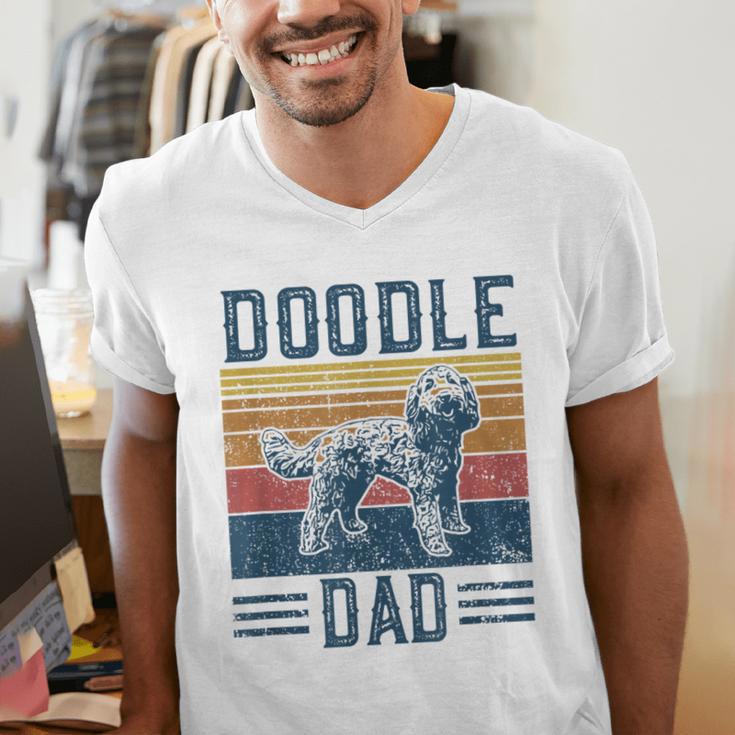 Vintage Doodle Dad Aussie Doodle & Goldendoodle Men's V-Neck T-Shirt Vintage Doodle Dad Aussie Doodle & Goldendoodle Men's V-Neck T-Shirt