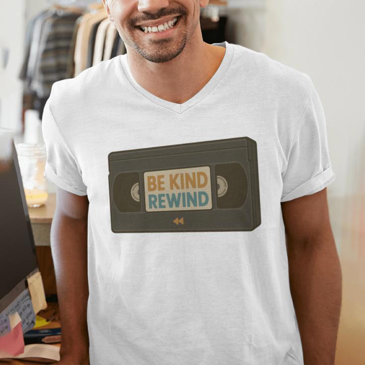 Vintage VHS Tape Humor Retro Nostalgia Graphic Men's V-Neck T-Shirt Vintage VHS Tape Humor Retro Nostalgia Graphic Men's V-Neck T-Shirt