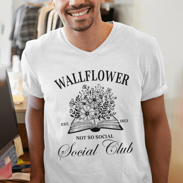 Wallflower Social Club Wildflower Social Club Book Lover Men's V-Neck T-Shirt