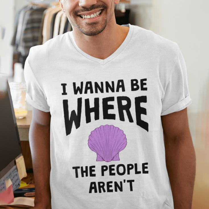 I Wanna Be Where The People Aren't Introvert Men's V-Neck T-Shirt