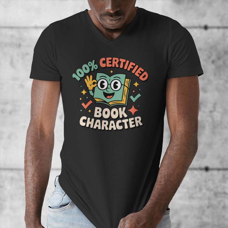 100 Certified Book Character Costumes For Kids Storybook Men's V-Neck T-Shirt 100 Certified Book Character Costumes For Kids Storybook Men's V-Neck T-Shirt