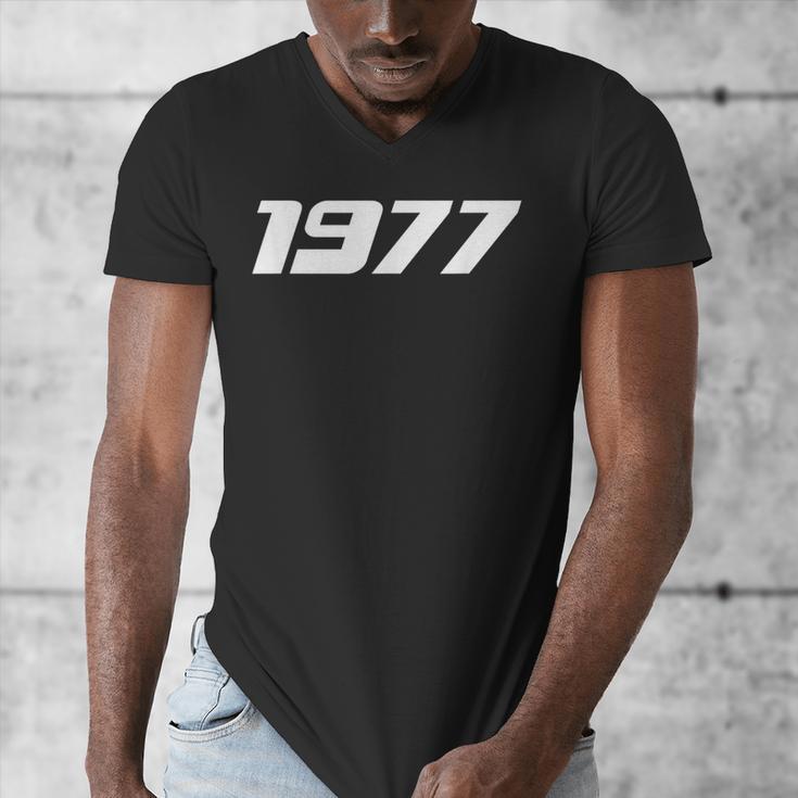 1977 Printed For 70's Birthdays Events Graduations T-Shirt Men's V-Neck T-Shirt