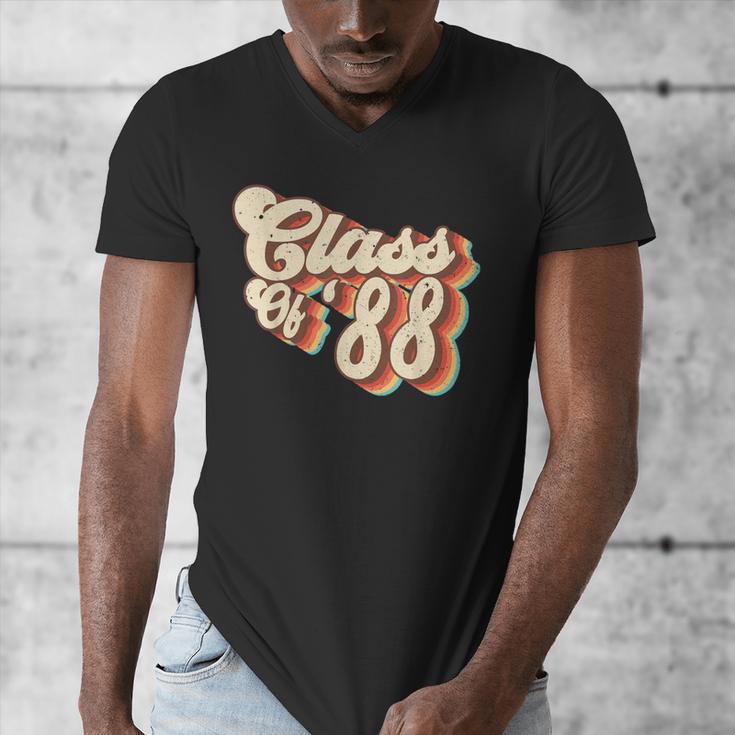 1988 Class Reunion Retro Class Of 88 High School Graduation Men's V-Neck T-Shirt