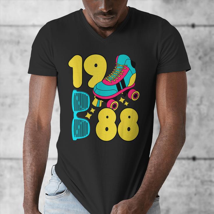 1988 Retro Raised In The 80s Old School Nostalgia Vibes Men's V-Neck T-Shirt 1988 Retro Raised In The 80s Old School Nostalgia Vibes Men's V-Neck T-Shirt