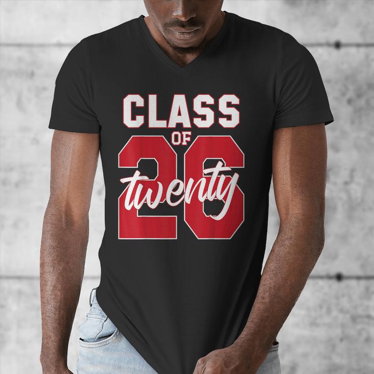2 Sided Class Of 2026 Senior 2026 Graduation Men's V-Neck T-Shirt