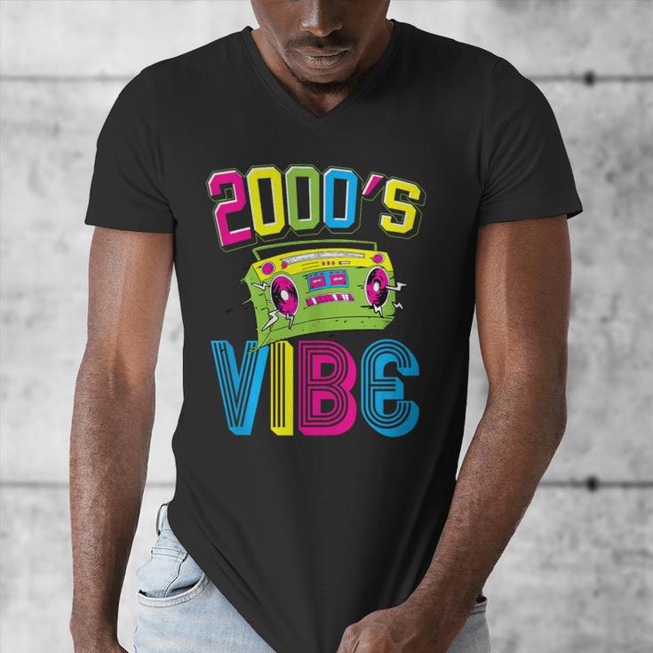 2000's Vibe Hip Hop Costume Early 2000s Party Nostalgia Men's V-Neck T-Shirt