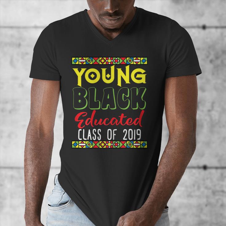 2019 African American High School Graduation SeniorShirt Men's V-Neck T-Shirt