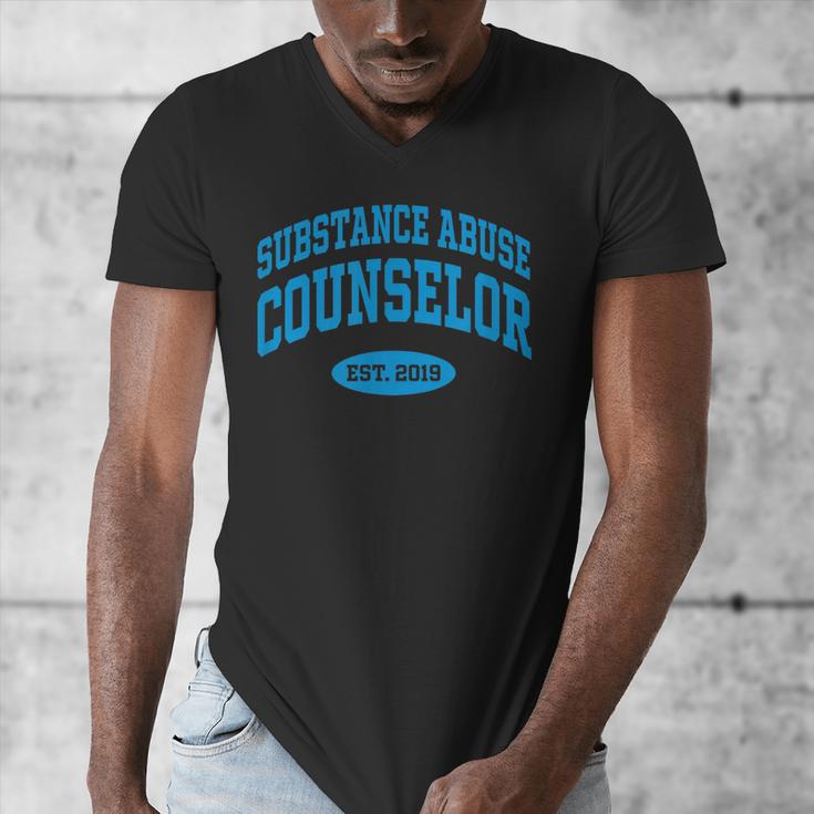 2019 Graduation For Substance Abuse Counselor Men's V-Neck T-Shirt