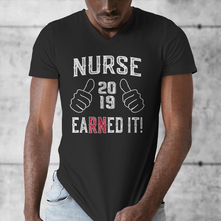 2019 Nurse RN Graduation Men's V-Neck T-Shirt