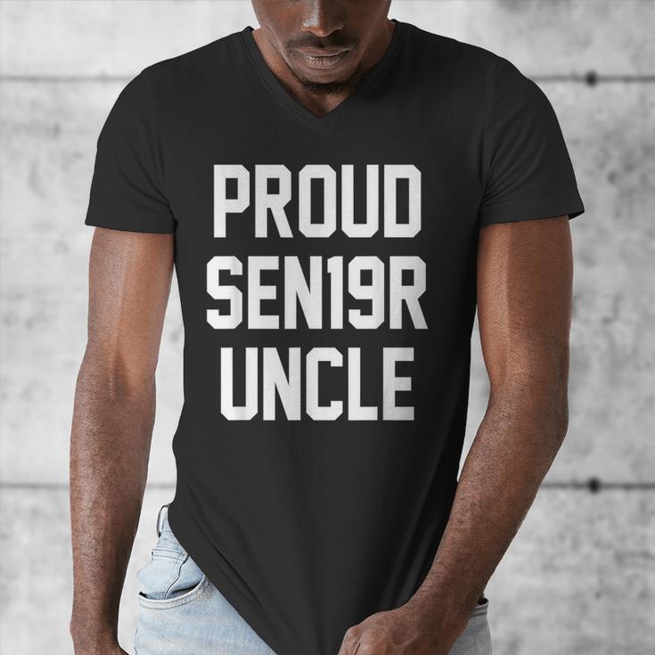 2019 Senior Uncle SEN19R Class Graduation PartyShirt Men's V-Neck T-Shirt