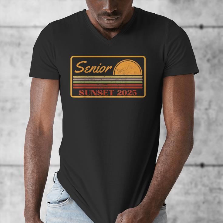 2025 Graduation Highschool Senior Sunset Men's V-Neck T-Shirt