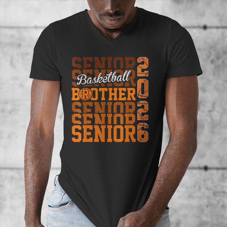 2026 Basketball Senior Brother Graduation Matching Family Men's V-Neck T-Shirt