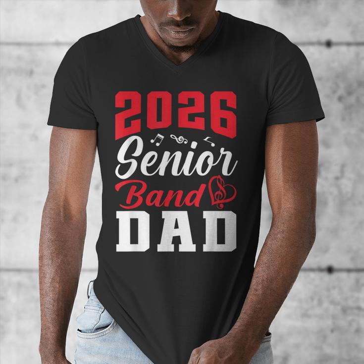 2026 Senior Band Dad Class Of 2026 Band Parent Graduation Men's V-Neck T-Shirt