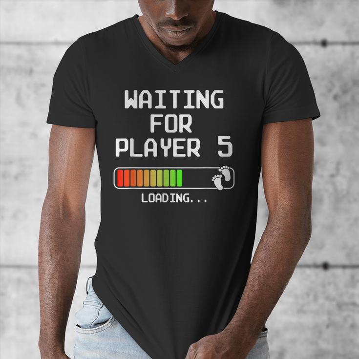 3rd Time Dad Mom Waiting For Player 5 Baby 3 Announcement Men's V-Neck T-Shirt 3rd Time Dad Mom Waiting For Player 5 Baby 3 Announcement Men's V-Neck T-Shirt
