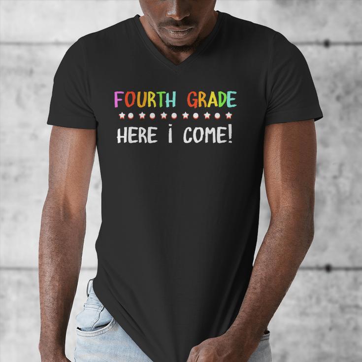 4th Grade Here I Come Cute 3rd Grade Graduation Shirt Men's V-Neck T-Shirt