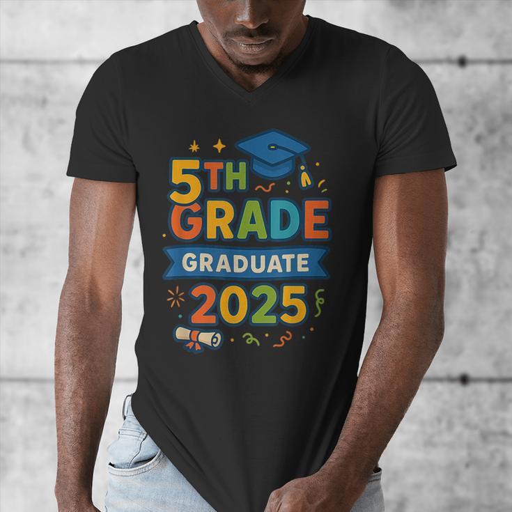 5th Grade Graduation 2025 Graphic – Class Of 2025 Theme Men's V-Neck T-Shirt
