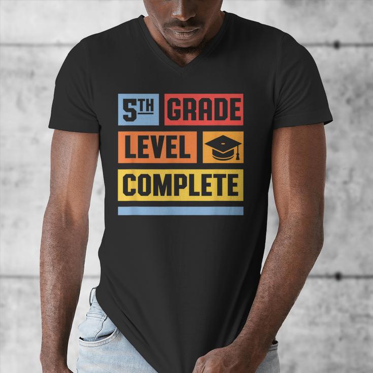 5th Grade Level Complete Shirt Graduation Last Day Of School Men's V-Neck T-Shirt
