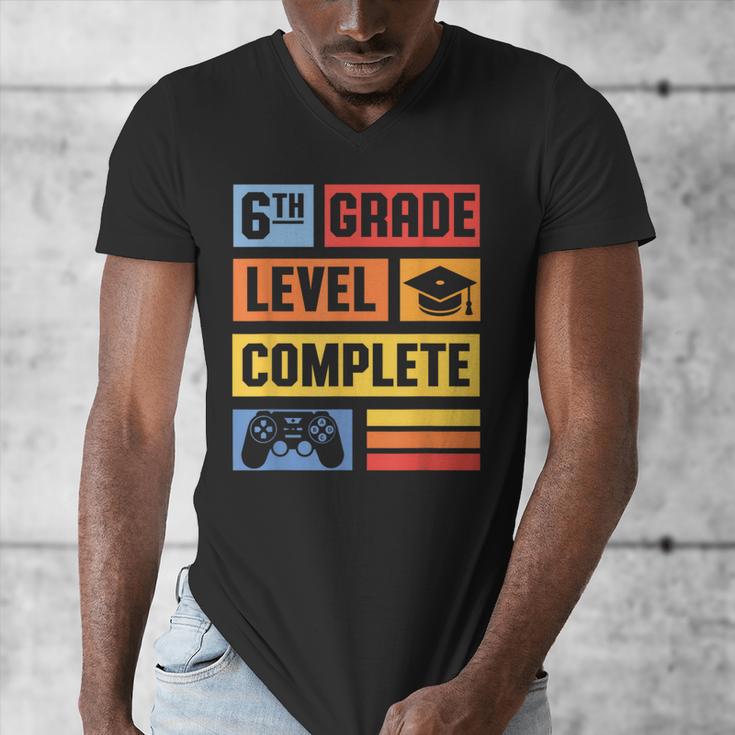 6th Grade Level Complete Shirt Graduation Last Day Of School Men's V-Neck T-Shirt
