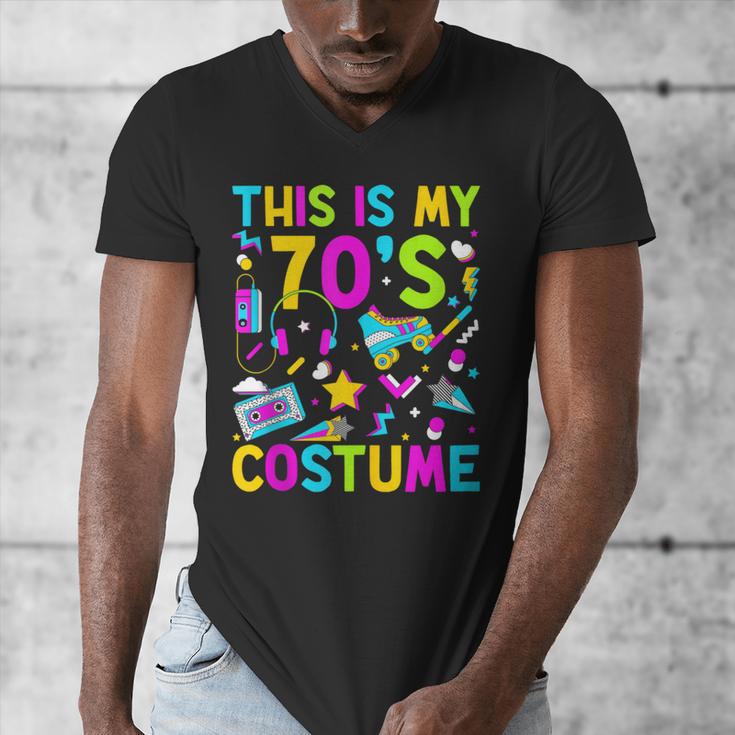 This Is My 70's Costume Nostalgia Mixtape Era 1970s Party Men's V-Neck T-Shirt This Is My 70's Costume Nostalgia Mixtape Era 1970s Party Men's V-Neck T-Shirt