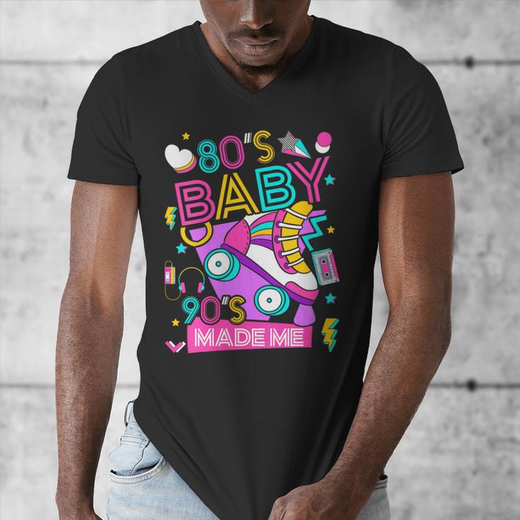 80's Baby 90's Made Me 1980s 1990s Nostalgia Retro Party Men's V-Neck T-Shirt