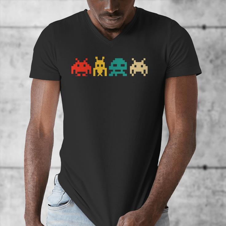 80s Video Game Nostalgia Retro Vintage Arcade Novelty Men's V-Neck T-Shirt