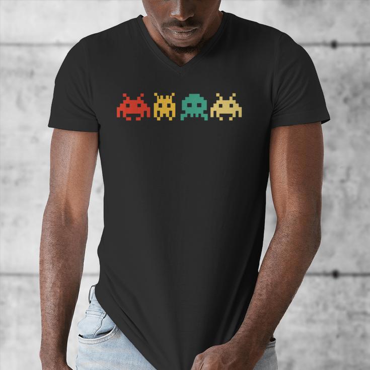 80s Video Game Vintage Nostalgia Retro Arcade Novelty Men's V-Neck T-Shirt