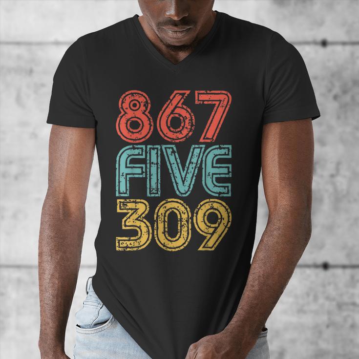 8675309 Retro Vintage 80's 90's Music Nostalgia Men's V-Neck T-Shirt 8675309 Retro Vintage 80's 90's Music Nostalgia Men's V-Neck T-Shirt