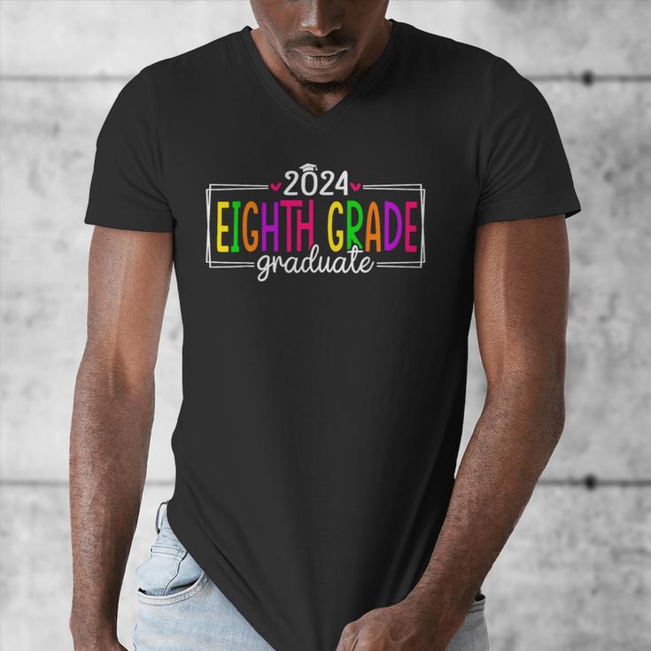 8th Grade Graduate 2024 Graduation Last Day Of School Men's V-Neck T-Shirt