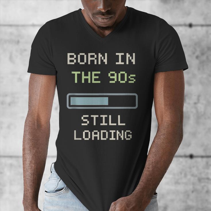 90s Baby Tired Millennial Burnout Nostalgia Parenting Men's V-Neck T-Shirt