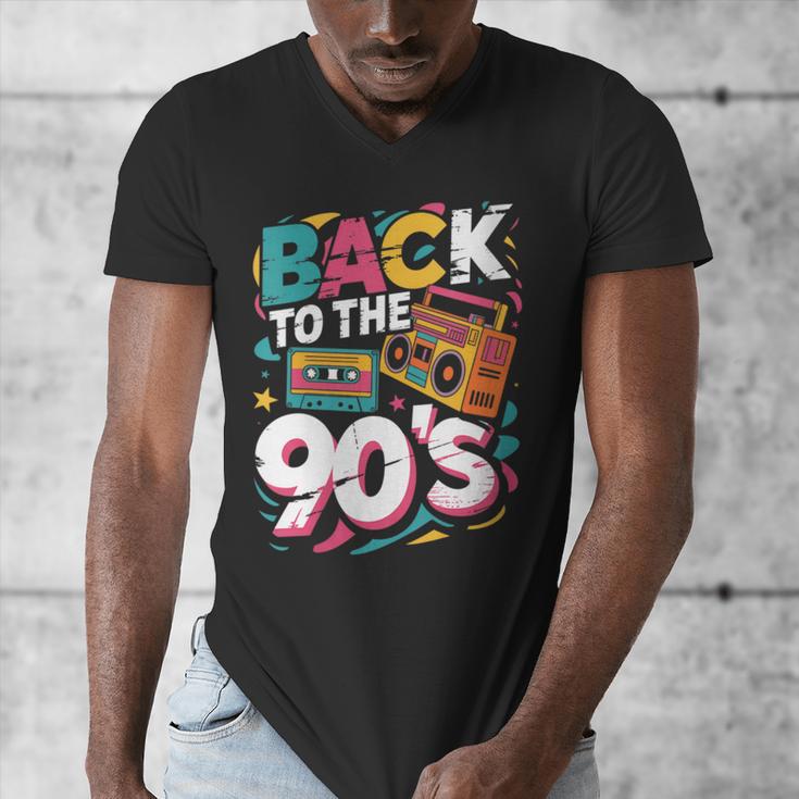 90's Nineties Nostalgia Costume Party Back To The 90s Men's V-Neck T-Shirt