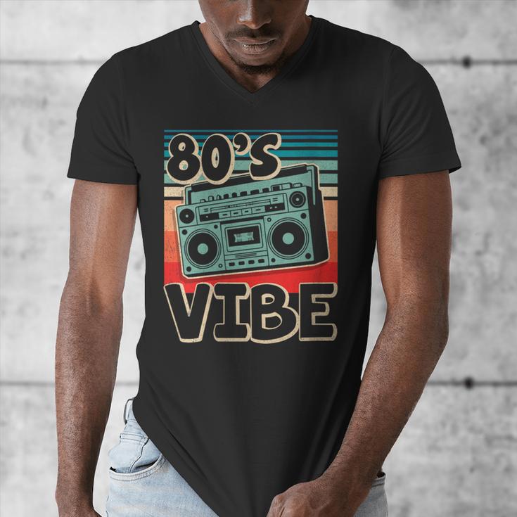 90's Vibe Vintage Style Cassette Tape Nostalgia 1990s Party Men's V-Neck T-Shirt 90's Vibe Vintage Style Cassette Tape Nostalgia 1990s Party Men's V-Neck T-Shirt